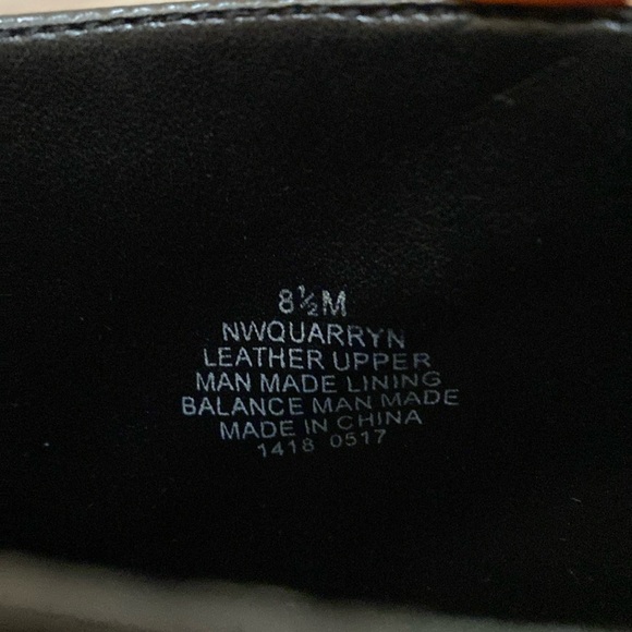 NWT! NINE WEST QUARRYN BOOTS SZ 9. BLACK LEATHER. STRAP DETAIL W/GOLD TONE SNAP. - Picture 7 of 8